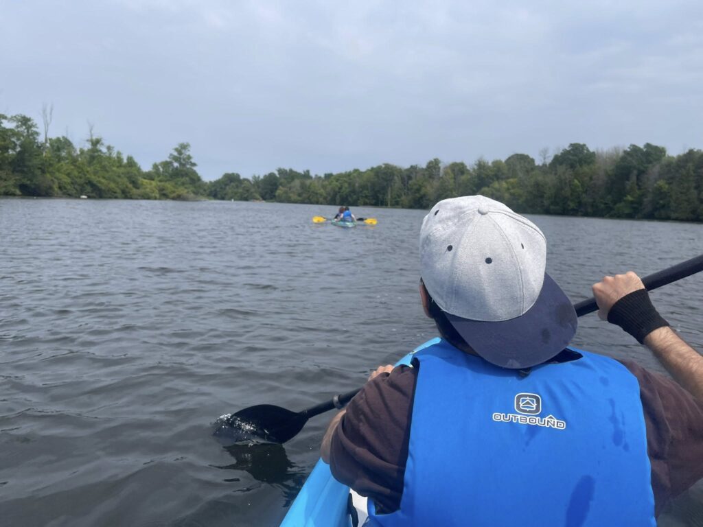 Kayaking with family