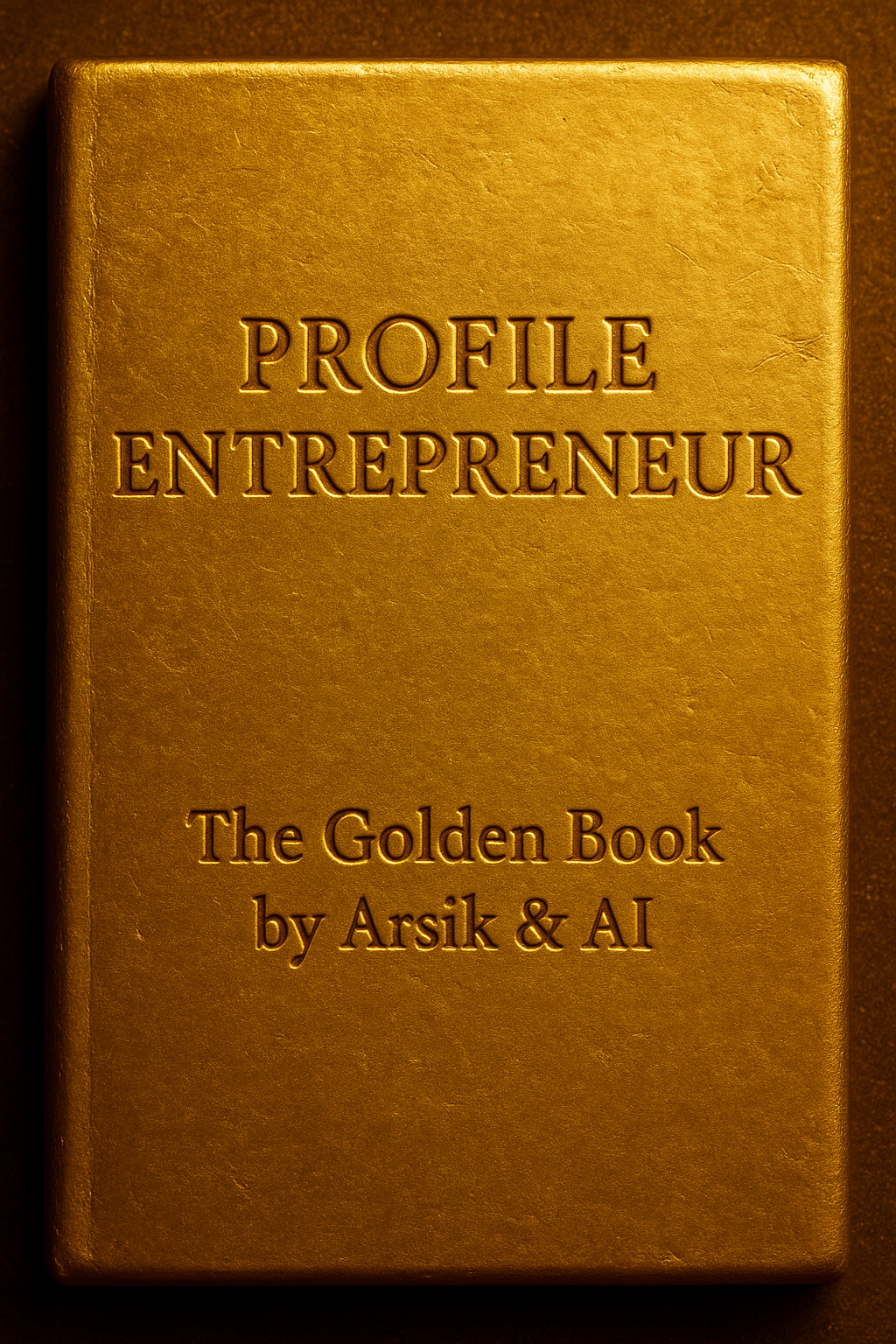 Profile Entrepreneur — The Golden Book by Arsik & AI
