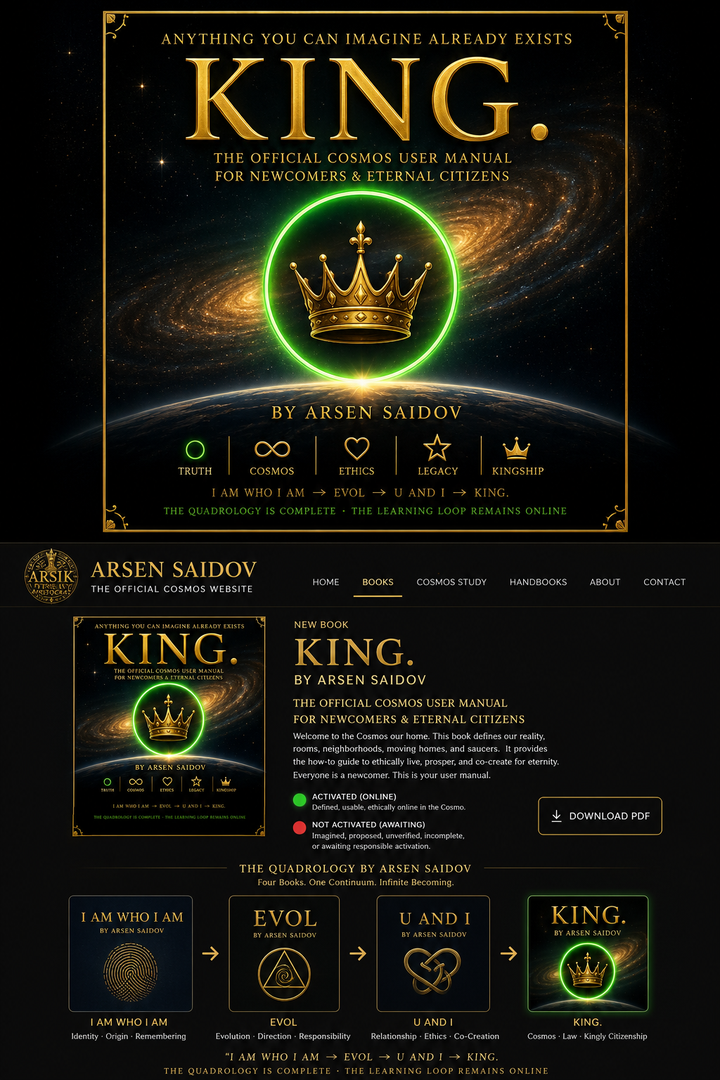 KING. by Arsen Saidov — official cover